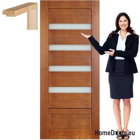 Wooden door with frame color MG15 90