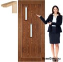 Wooden door with frame lacquered MS2 80