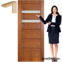 Wooden door with bathroom frame MG17 80