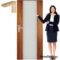 Wooden doors with glass frame color MG13 80