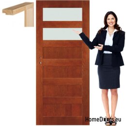Wooden sash with frame colorful NV3 90