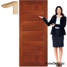 Wooden leaf with frame lacquered NV1 90