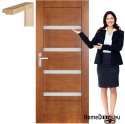 Wooden door with frame lacquered MG1 70