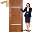 Wooden door with frame lacquered MG6 80
