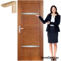 Wooden door with frame lacquered MK4 80