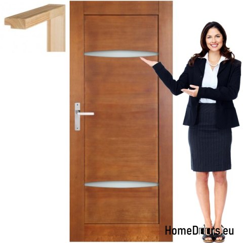Wooden door with frame lacquered MK4 80