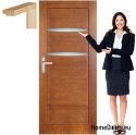 Wooden sash with frame for bathroom MK3 90