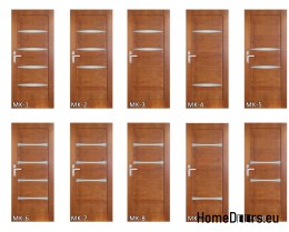 Wooden sash with frame for bathroom MK3 90