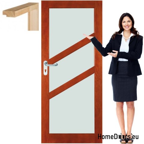 Wooden doors with frame color varnish FR4 90