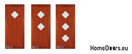 Wooden door with frame lacquered FG1 70