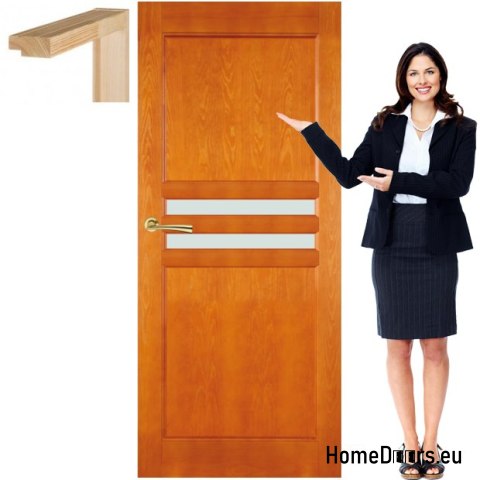 Wooden door with frame lacquered HF3 80