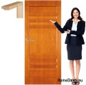 Wooden door with frame full color HF7 90