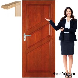 Wooden sash with frame full color FR1 80