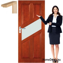 Wooden sash with frame glass color FR9 80