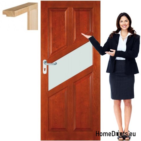 Wooden sash with frame glass color FR9 80