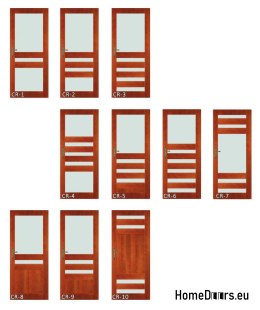 Wooden door frame color lacquer CR2 80