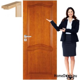 Wooden door with color frame full DT1 90