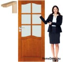 Wooden doors with frame varnish color DT3 90