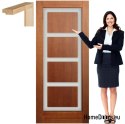 Wooden door with frame lacquered EM4 60