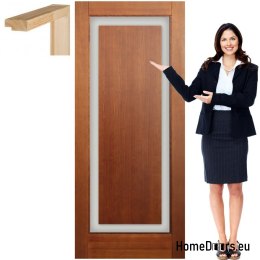 Wooden door with frame full lacquer EM1 70