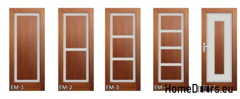 Wooden door with frame full lacquer EM1 70 Wooden door with frame full lacquer EM1 70