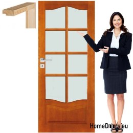 Wooden doors with glass frame varnish DT8 70