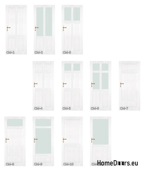Wooden sash with frame colored CM9 80 Wooden sash with frame colored CM9 80