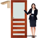 Wooden leaf with frame lacquered CR3 70