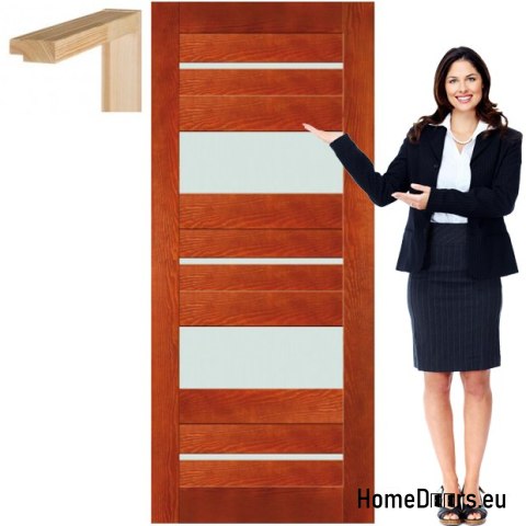 Wooden door with room frame color VG1 70