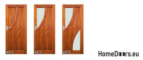 Wooden doors with glass frame color BG2 90 Wooden doors with glass frame color BG2 90
