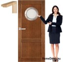 Wooden sash with frame for toilet bulaj AK7 70