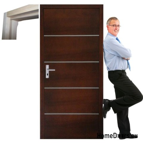 Wooden doors with frame and handle PLS1 60/70/80/90 Wooden doors with frame and handle PLS1 60/70/80/90