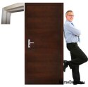Wooden door with frame and handle PLS6 60/70/80/90
