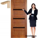 Wooden door with frame lacquered TO1 70
