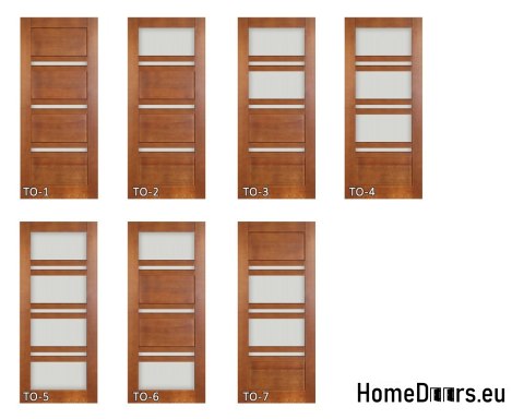 Wooden door with frame lacquered TO1 70 Wooden door with frame lacquered TO1 70
