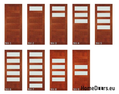 Wooden door with glazed frame NV7 80 Wooden door with glazed frame NV7 80