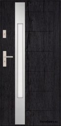 Exterior door T41 90 72MM Warm Ud=1,2 BLACK