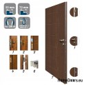 Exterior door T50 90 72MM Warm Ud=1,2 BLACK