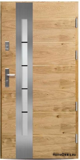 Exterior doors wooden oak warm 82 mm KAN