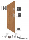 ACOUSTIC DOORS 42 dB KL. RC2 VERDI 25 DESIGNS