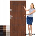DOORS STEEL FULL SMOOTH 90 INOX 15 COLORS
