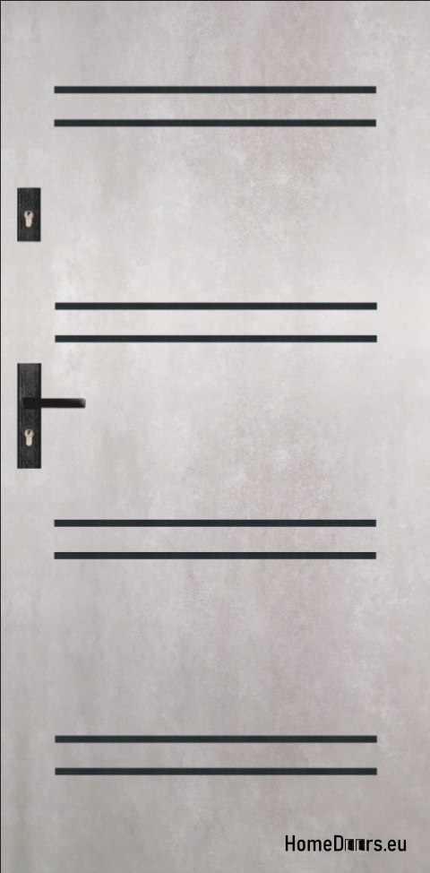 Exterior door A10 80 72MM Warm Ud=1,0 CONCRETE