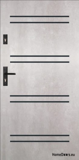 Exterior doors A10 90 55MM Warm Ud=1,2, CONCRETE
