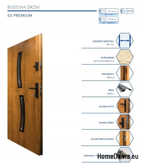 Exterior doors T45 80 72MM Warm Ud=1,0 CONCRETE Exterior doors T45 80 72MM Warm Ud=1,0 CONCRETE