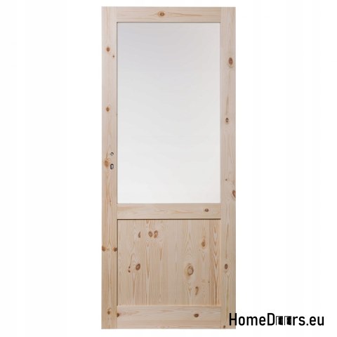 PINE DOORS BARK BEETLE DUO ROOM KNOT 80