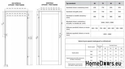 Interior doors Duo Eco Knot WC 80 oil Interior doors Duo Eco Knot WC 80 oil