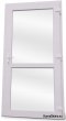 Exterior PVC shop doors 100/200 white
