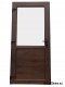 Exterior PVC shop doors 100/200 walnut