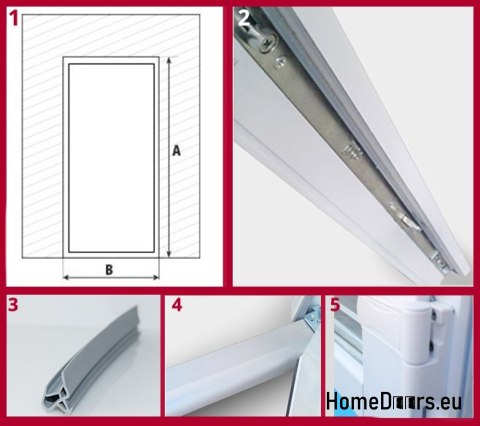 Shop PVC exterior doors 90/200 white Shop PVC exterior doors 90/200 white