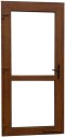 Exterior PVC shop doors 90/200 golden oak